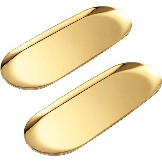 2 x 30 x 12,2 cm goud ovaal 430 # roestvrijstalen decoratieve lade badkamer wastafel lade sieraden schotel cosmetische parfum opbergbak