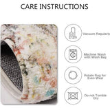 Boho Flower Medallion Binnen Kleine Deurmat 60 x 90 cm, Wasbaar Haltapijt Zachte antislip Badmat voor Badkamer Keuken Slaapkamer Entree