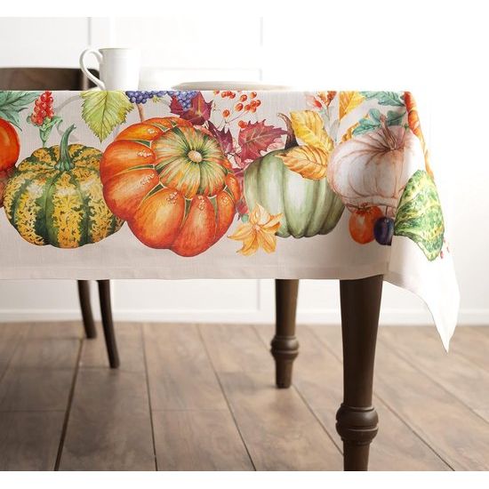 Lumina Tafelkleed van 100% katoen, voor keuken, diner, tafelblad, decoratiefeesten, bruiloften, Thanksgiving, Kerstmis (160 cm x 220 cm)