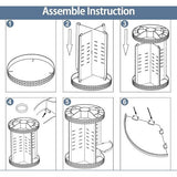 Roterende make-up organisator, 360° schoonheid cosmetische organisator, 8 lagen verstelbare doe-het-zelf draaiende cosmetische opslag, huidverzorging organisator voor dressoir, badkamer