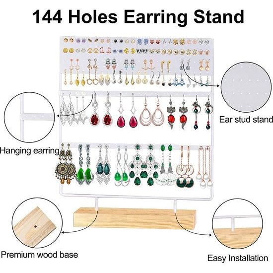 Organizerstandaard, displayhouder voor studs, oorbelhouder, standaard voor het ophangen van studs en oorbellen