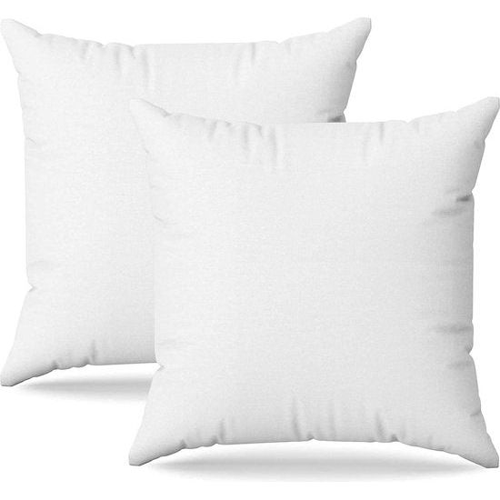 Kussen voor bed 65 x 65 cm Hoofdkussen Set van 2 binnenkussens hypoallergeen anti-mijt zachte kussenvulling met kussensloop katoen en polyester. Afneembaar en wasbaar slaapkussen voor in huis/hotel