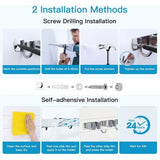 Bezemhouder muur 2 stuks apparaathouder haaklijst bezemhouder tuingereedschap houder tuingereedschap (roestvrij staal)