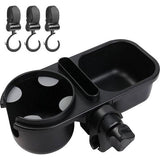 Drankhouder, kinderwagen met opbergdoos en smartphonehouder, universele flessenhouder voor fiets, 360° rotatie, bekerhouder voor elektrische scooter, winkelwagen, rolstoel, rollator, babyzitje