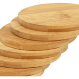 bamboe onderzetters, ronde onderzetters, onderzetters, onderzetters, diameter 11 cm, rond, 0,9 cm dikte (8 stuks)
