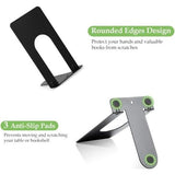 Boekenhouder, 7 paar boekensteunen metalen boekenhouder voor plank zwarte boekensteunen boekensteunen boekensteunen voor planken voor boeken, dvd's, tijdschriften, 70 x 110 x 130 mm