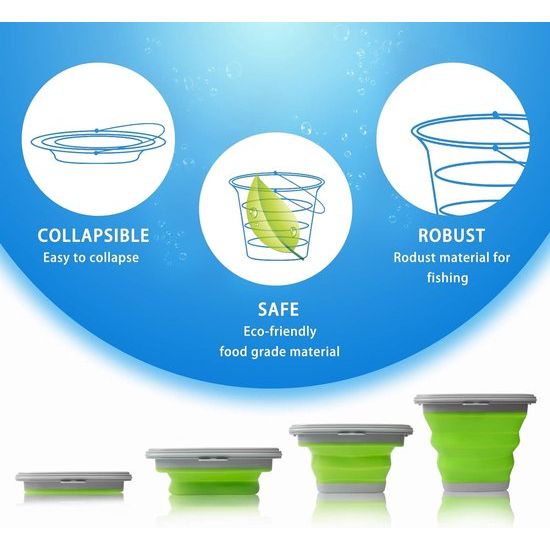 Opvouwbare Emmer 10L Opvouwbare Emmer Vissen Water Emmer Draagbare Waterbak Container voor Outdoor Camping Tuin Opvouwbare Emmer 10L Opvouwbare Emmer Vissen Water Emmer Draagbare Waterbak Container voor Outdoor Camping Tuin