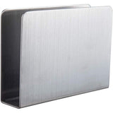 Servethouder, servethouder, moderne papieren handdoekhouder, rechthoekige roestvrijstalen servetstandaard voor werkblad, keuken, eettafel (zilver)