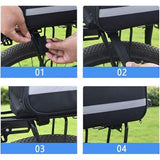 Fietstas voor bagagedrager, 2-in-1 waterdichte fietstas, bagagedragertas achter, voor fietszitting, outdoor, fiets, mand, schoudertas, handtas