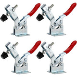 Snelspanner GH-201-B 4 stuks metalen horizontale Toggle Clamp 100 kg verticale kniehendelspanner Quick Release Clamp