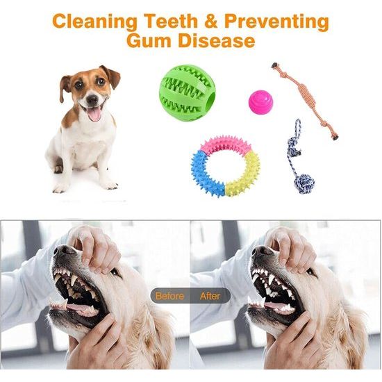 12-delige hondenspeelgoedset, duurzaam hondenspeelgoed, touwspeelgoed voor kleine huisdieren, puppyspeelgoedset, verlicht verveling en stress voor kleine, middelgrote en grote honden