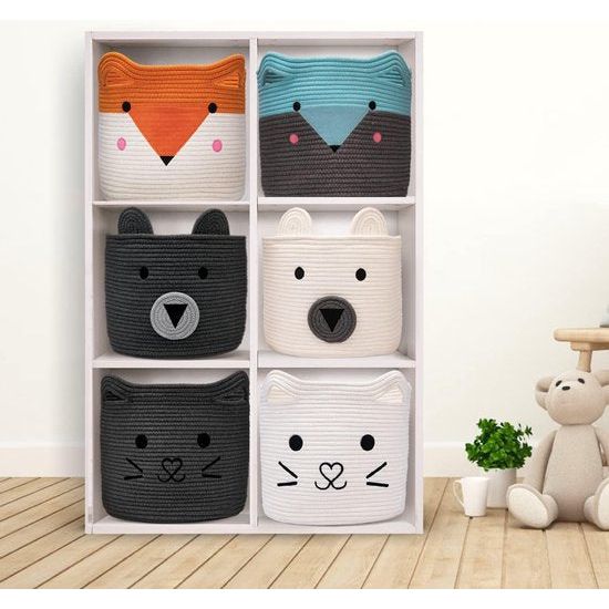 Storage Basket Storage Box Children Set of 3 Boxes Storage Toy Box Ideal for Kallax Use, Kallax Shelf, Clothes, Toys, Laundry Basket, Kids, Nursery