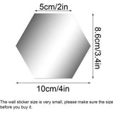 32 stuks ronde spiegel instelling muursticker decoratie (stijl 2)