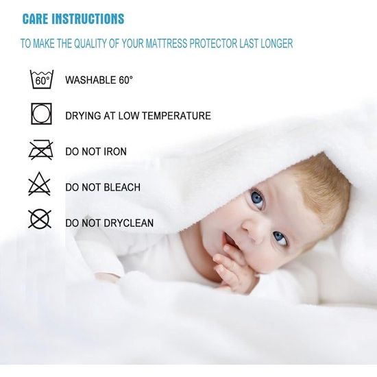 Dubbelpak matrasbeschermers waterdicht waterdicht matras katoen 140x200 cm Vertaling: Dubbelpak waterdichte matrasbeschermers, waterdicht matras van katoen, 140x200 cm.