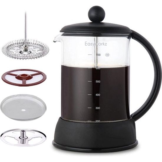 Eclipse 800ml French Press koffiezetapparaat koffiepers met borosilicaatglas