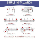 Bankhoes 1-zits - Stoel Sofa Cover - Elastic Stretch Spandex Hoes - Antislip Wasbare Protector en Cover met armleuningen - Beige