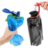 Opvouwbare drinkfles, herbruikbare drinkfles, opvouwbaar, voor wandelen, reizen, avontuur, 2 stuks
