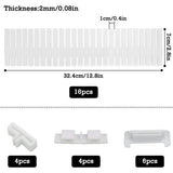 Ladeverdeler, ladeverdeler, 16 stuks, verstelbare ladeverdeler, opbergsysteem, wit, scheidingswanden, verstelbaar voor kast, ondergoed, sokken, doe-het-zelf bureau-organizer
