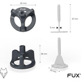 Tegelnivelleringssysteem 3 mm, tegelzeterset: 50 trekkappen 3 mm + 100 schroefdraadzakken, tegelleghulp set tegels legsysteem tegellegger gereedschapsset (150 set 3 mm)