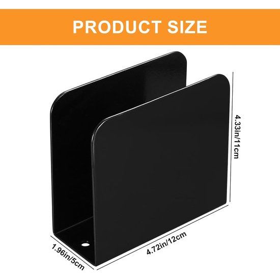 Servethouder voor tafelservettenhouder, metalen servetstandaard, vrijstaande tafelhanddoekdispenser, servetdispenser voor tafels, eten, keuken, werkblad, restaurant, picknick (vierkant)