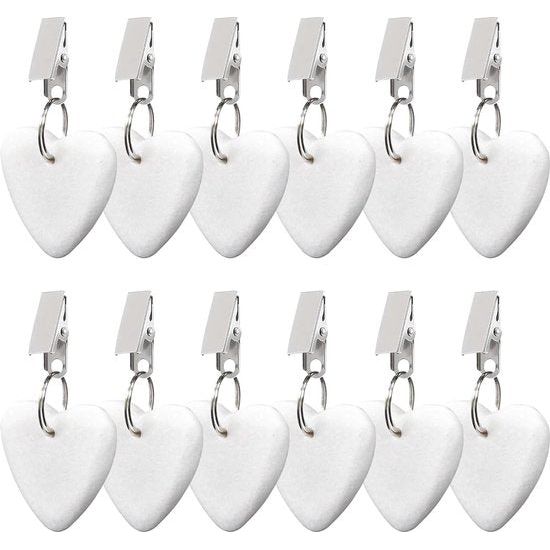 12 stuks marmeren tafelkleedklemmen met klem, tafelkleedgewichten, kleerhangers, tafelklemmen, extra zware tafelkleedgewichten voor restaurant, feesttenten, outdoor, picknick, familiediner,