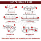 Bankhoes, stretch bankovertrek, 1/2/3/4-zetel, bankovertrek, anti-huisdierkrassen, bankovertrek, geschikt voor banken met armleuningen (twee voor L-vormige hoekbanken)