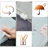 Ritszak, herbruikbaar, 30 stuks, 17 x 25 cm, ritssluiting, reistas, waterdicht, frost ritssluiting, plastic zak, opbergzak voor kleding, ondergoed, handdoek, schoenen, cosmetica