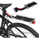 Fietsbagagedrager, snelsluiting, lichtgewicht bagagedrager achter, universele belasting van 9 kg, geschikt voor de meeste mountainbikes met reflecterende elastische bagageband