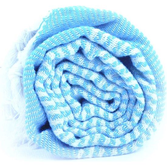 100% katoen Turkse dunne hamamdoek, pesthemal, badhanddoek, strandhanddoek, 170 x 90 cm - gemaakt in Turkije