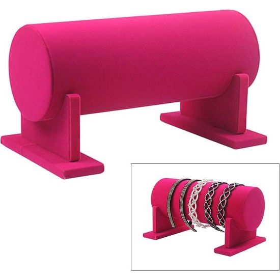 Sieradenstandaard Afneembare hoofdband Haarband Haarspeldhouder Organisator Fluwelen T-Bar Displaystandaardhouder voor kettingen, armbanden, halskettingen Showcase