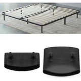 12 x lattenbodemhouders, 24 x zijlattenhouders, 5,5 cm x 9 mm (binnenmaat) plastic eindkappen houder brede middenrail vervanging bed lamel houder kits voor een- en tweepersoonsbedden