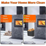 Brandhouttas, houtmand voor brandhout, extra grote brandhoutmand, houtmand, vilten tas, 42 x 31 x 40 cm, opvouwbare haardaccessoires, opbergmand voor hout, kranten, brandhout, boodschappentas