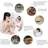 Onbreekbaar Tritan-kunststof wijnglas, rode wijn drinkglas, witte wijnglazen glazen glazen voor camping party, BPA-vrij plastic kopje, set van 4, 260 ml