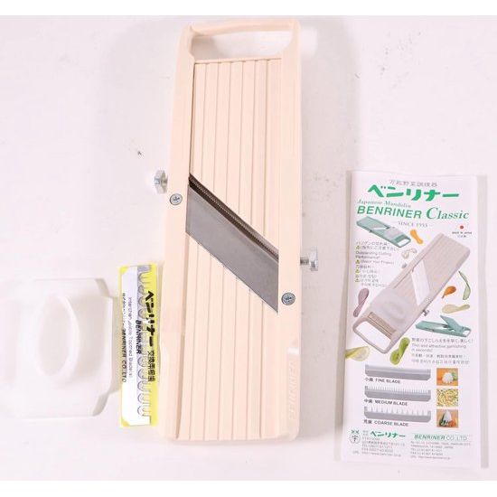 groenteschaaf, kunststof, wit/eierschaalkleuren, 31,1 x 8,9 x 3,2 cm