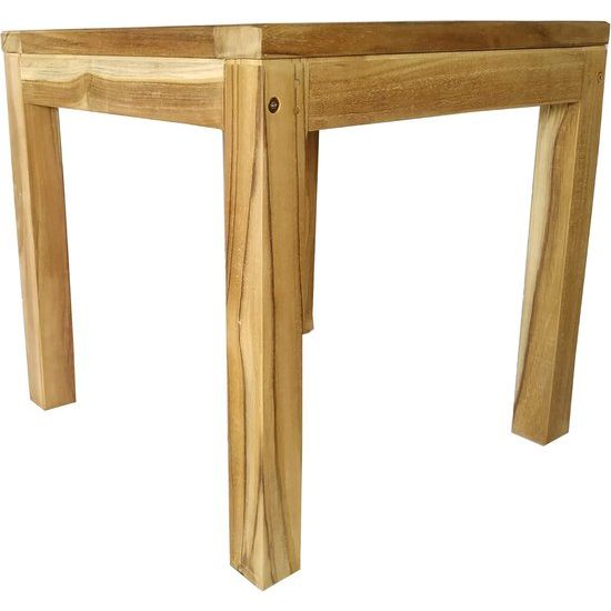 teakhouten tafel ca. 50x50x45 cm tuintafel massief hout eettafel