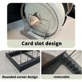 Dekselhouder, roestvrije pannenhouder, pannenorganizer, multifunctioneel telescopisch opbergrek, verstelbaar potdeksel, opslag, voor keukengerei, deksel, pannenorganizer