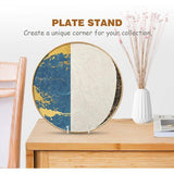 Ezel staander plaat standaard metaal - 2 stuks bordenstandaard - decoratieve bordenhouder - decoratieve plaat houder - ijzeren ezel voor borden | foto | boeken | afbeelding | fotolijst - zilver - 20,5