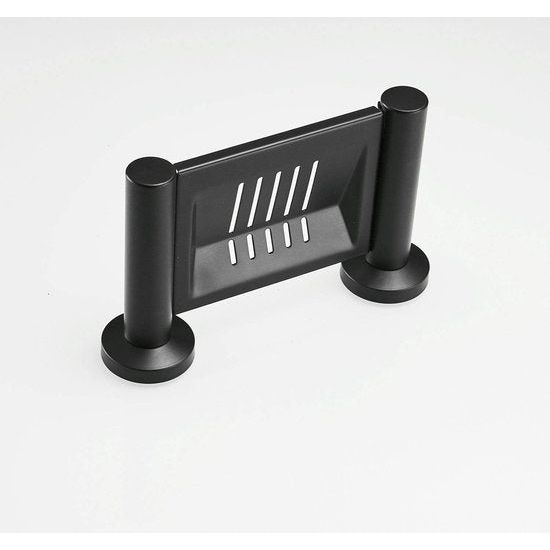 Zeepbakje Wandgemonteerde roestvrijstalen muur Badkamer Keuken Zwart Zeepbakje RVS Badkamer Muurhouder Mand Plank 12,4 cm