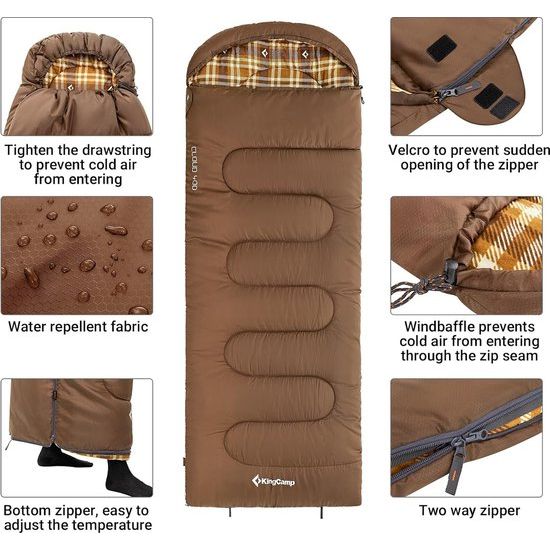 Slaapzak Buiten Warme Deken Slaapzak Draagbaar Lichtgewicht 3-4 Seizoenen Camping Slaapzak 300g/400g Vulling voor Volwassenen
