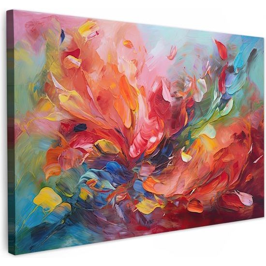 Muurschilderingen groot 120x80 cm XXL slaapkamer huisdecoratie woningfoto woonkamer foto canvas muur decor kunstdruk - olie - kunst - abstract - kleurrijk