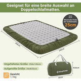 MAT Cover 2.2 - Hoes voor slaapmat - Slaapmat / Mathoezen voor kamperen, reizen en meer - 360° bescherming - Ademende T/C-vezels - Geschikt voor 5-25 cm dikke matrassen - Inclusief draagtas