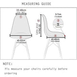 Shell Stoelhoezen Retro Stoelhoezen - Stretch Spandex Print Lounge Hoek - Stoelhoezen voor Eetkamer Keuken Feest Banket Club Home Decor (Taupe, Set van 2)