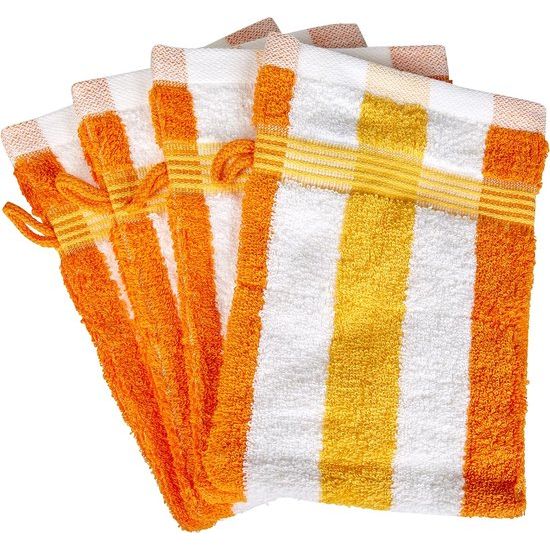 Washandje, in verschillende kleurencombinaties, 17 x 24 cm