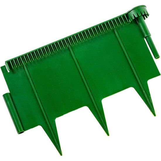 Slakkenhek en bloembedrand | Slakkenbescherming, slakkenbarrière, slakkenbarrière voor de tuin - geen chemicaliën | Plug-in-systeem - eenvoudig, effectief en uitbreidbaar | Kunststof | Groen | 1 meter