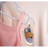 36 stuks kleerhangers kinderkleerhangers, set babykleerhangers van kunststof, opbergkast, kledinghangers, 27 cm, voor peuters en baby's, grijs