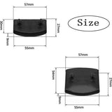 12 x lattenbodemhouders, 24 x zijlattenhouders, 5,5 cm x 9 mm (binnenmaat) plastic eindkappen houder brede middenrail vervanging bed lamel houder kits voor een- en tweepersoonsbedden