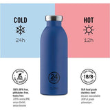 24Bottles Clima fles - 330ml/500ml/850ml thermosfles met 100% afgesloten deksel (12 uur warme dranken 24 uur koud), ecologische roestvrijstalen flessen