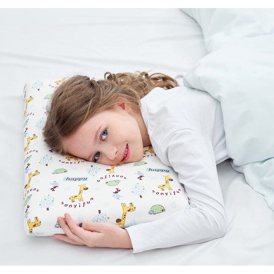 Kinderhoofdkussen 30x50 Oeko-Tex Memory Foam kussen met zachte katoenen overtrek