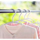 36 stuks kleerhangers kinderkleerhangers, set babykleerhangers van kunststof, opbergkast, kledinghangers, 27 cm, voor peuters en baby's, grijs