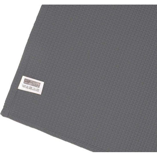 Deken van katoen, wafelpiqué, lichte knuffeldeken van 100% katoen, luchtige plaid, veelzijdig inzetbaar, onderhoudsvriendelijke deken, grijs, 150 x 200 cm